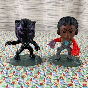 McDonald’s Wakanda Forever Black Panther and Iron Heart Figures.